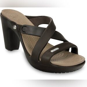 Crocs CYPRESS IV Platform Heeled Sandals Size 8